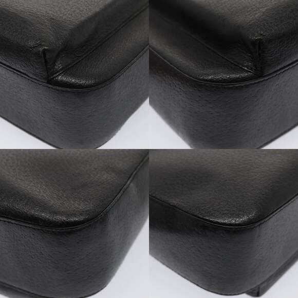 GUCCI Hand Bag Leather Black Silver 0021118 - Picture 10 of 12